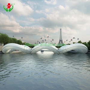 Fabbrica a buon mercato con l'alta qualità in PVC gonfiabile <span class=keywords><strong>parco</strong></span> acquatico galleggiante acqua ponte fiore trampolino di salto buttafuori Park - Product Image 4