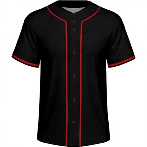 เสื้อเบสบอลโพลีเอสเตอร์ 100% ระบายอากาศ แห้งเร็ว ปักลาย 3 มิติ ปักชื่อทีมตามสั่ง รุ่นใหม่ปี 2026 ขายส่ง รับทำโลโก้ตามสั่ง - Product Image 1