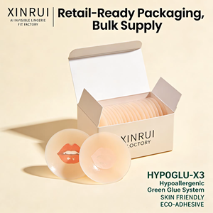 XINRUI Cubrepezones <span class=keywords><strong>de</strong></span> <span class=keywords><strong>Silicona</strong></span> Cómodos y Sexys, Impermeables, con Diseño <span class=keywords><strong>de</strong></span> Labios, Invisibles, Reutilizables, Suaves y Lavables - Product Image 5
