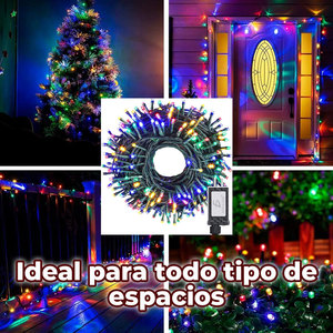 ไฟ LED RGB แบบสายยาว 20 เมตร 200 ดวง พร้อมรีโมทคอนโทรล สำหรับตกแต่งคริสต์มาสทั้งภายนอกและภายในอาคาร - Product Image 4