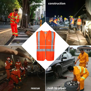 سترة سلامة عاكسة, سترة ذات تصميم جديد من الفئة 2 مقاومة للماء ذات ضوء أحمر وامض ، سترة سلامة عاكسة Led <span class=keywords><strong>Hi</strong></span> <span class=keywords><strong>Vis</strong></span> لهيكل أمان العمال - Product Image 5