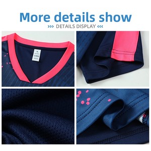 Nouveau T-shirt d'été en maille respirante à séchage rapide, maillot de badminton à manches courtes, haut de sport d'entraînement avec impression personnalisée - Product Image 3