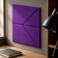 Autocollants muraux décoratifs en feutre PET personnalisés avec logo et forme, pour salon, chambre, bureau à domicile, studio