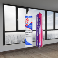 Sellador de Silicona Neutro RUNTAI RT-192 para Ventanas de Aluminio, Puertas y Juntas de Construcción
