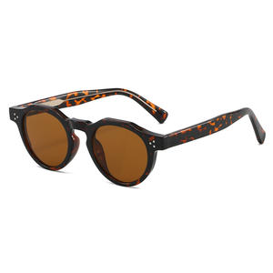 レトロカスタムロゴサングラス メンズ ラウンド 2026 ヴィンテージサングラス 高品質メガネ UV400 TR90サングラス - Product Image 2