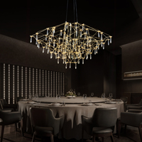 Suspension moderne simple en cristal Installation suspendue pour table à manger Bar Salon Chambre Lustre Suspension Lampe