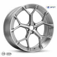 Jante en alliage d'aluminium forgé à 5 branches fendues pour Audi 18 19 20 21 22 pouces, modification aftermarket, finition argentée