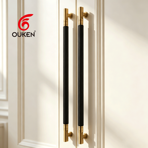 Maniglie per Porte Principali di Lusso Personalizzate OUKEN, Maniglie Interessanti, Maniglie Lunghe Dorate, Negozio di Maniglie - Product Image 1