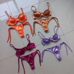 Kunden spezifische Bikini Badeanzug Damenmode Bade bekleidung mit Stahlring Bikini Set & Beach wear - Product Image 3
