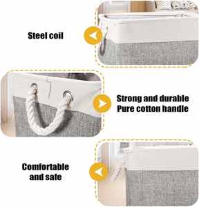 Large Modern Design <b>Laundry</b> Hampers with Extended Handles <b>Collapsible</b> Foldable <b>Laundry</b> <b>Basket</b> - Product Image 4