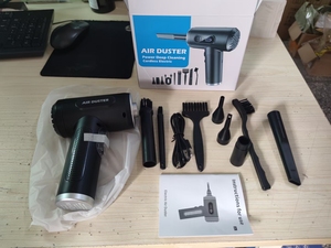 Souffleur d'air électrique mini pour ordinateur, clavier, portable, rechargeable, pistolet dépoussiérant sans fil, air comprimé et aspirateur - Product Image 2