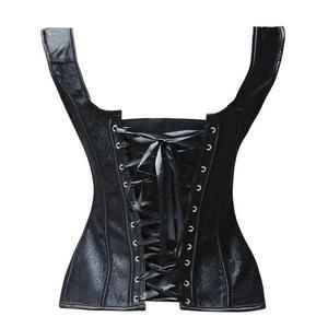 <span class=keywords><strong>Corset</strong></span> Overbust Élégant Noir Brocart pour <span class=keywords><strong>Femme</strong></span> – Lingerie Sculptante Sexy Respirante et Écologique Anti-Bactérienne pour Tous les Jours, Tailles Plus - Product Image 2