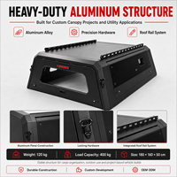 Custom Made Heavy Duty Aluminum Pickup Truck Canopy with Tailored Fitment for Ram 2500/3500 Overland Project Supply