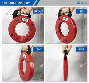 15M 30M Tele Comunicación Cable de acero Extractor de alambre Carrete de cinta de pescado eléctrico - Product Image 3