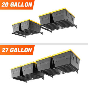 Organizador Metálico para Garaje Mingtang, Contenedor Grande de 27 Galones, Resistente, Estante de Almacenamiento Montado en la Pared para Contenedores - Product Image 6