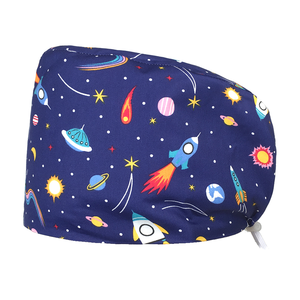 Gorro Quirúrgico de Algodón Bestin Summer Star Sky, Ajustable y Transpirable para Mujeres y Hombres, Gorro de Enfermería para Dentistas, Accesorios para Cabello Largo - Product Image 1