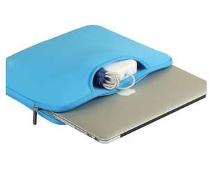 Bolsa para ordenador portátil de nailon y neopreno personalizada al por mayor, funda colorida de gran capacidad de 13, 14 y 15 pulgadas con cremallera de estilo empresarial - Product Image 3