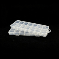 Boîte à bijoux en plastique à 14 compartiments, très vendue |   Rangement portable écologique pour colliers et bagues, capacité de 0 à 1 L