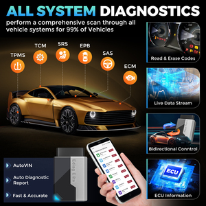 Escáner de Códigos OBD2 para Autos, Analizador de Motor para Todos los Sistemas, Herramienta para Vehículos Ediag OBD2 - Product Image 5