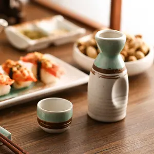 Rượu Sake Nhật Bản Nhà Hàng Sushi Gốm Cà Phê Rượu Vang Retro Zephyr Jug