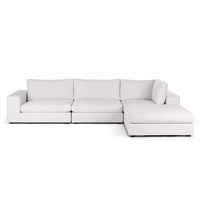 Sofá seccional personalizado de fábrica en la nube, sofá Seccional de Color sólido, sofá seccional modular para sala de estar para el hogar