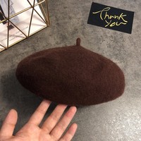 Béret en laine tendance pour femme, style artistique, doux, pour le quotidien, le sport et le ski, collection printemps-automne, vente en gros