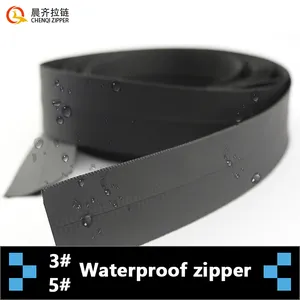 Factory Spot Wholesaler 3# 5# PVC TPU PU Waterproof Nylon Zipper Long Chain Nylon Zipper Zip For Bag Clothing