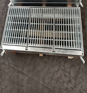 Grilles <span class=keywords><strong>en</strong></span> acier galvanisé à fentes continues pour couvercles de caniveaux de drainage - Product Image 2