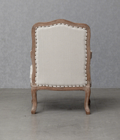 Canapé simple de style antique provincial français, chaise en bois Louis XV