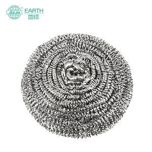 Stainless Steel Scouring Pad Round 20g <b>Scrub</b> Cleaning <b>Brush</b> For Kitchen Sink Dishware - Product Image 3