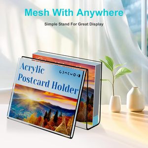 <span class=keywords><strong>Acrylic</strong></span> ngang bưu thiếp hiển thị chủ easel Tablet chủ cho bưu thiếp chúc mừng công thức chỉ số kinh doanh Bộ nhớ-lưu ý thẻ - Product Image 3