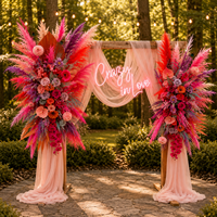 Rustieke Boho bruiloft decoratie benodigdheden Pampas gras boeket bruidsbloemen huis boog decoratie items gedroogde bloemen voor bruidsmeisjes