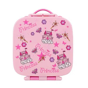 Bento personalizzato Girls boy School Kids Plastic Insulated Click To Go Lunch box per bambini