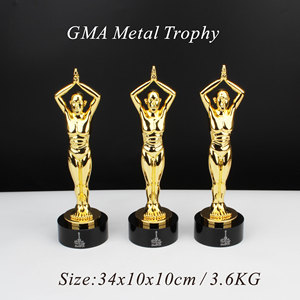 Trofeo Metálico GMA, <span class=keywords><strong>Premio</strong></span> Deportivo Grabado Personalizado, Chapado en Oro, Plata y Cobre, Regalo para Ganadores de Competiciones - Product Image 2