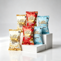 Sacs d'emballage alimentaire flexibles en plastique et aluminium pour chips, impression personnalisée, thermoscellables, sacs à pop-corn