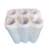 Emballage de palettes Protection de la cargaison Film alimentaire auto-adhésif Rouleau de film étirable en plastique de grande taille de qualité industrielle