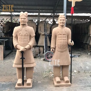 Sculpture en plein air Décoration En <span class=keywords><strong>Terre</strong></span> <span class=keywords><strong>Cuite</strong></span> Soldats Statue - Product Image 1
