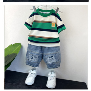 Conjunto de <span class=keywords><strong>Ropa</strong></span> de Verano para Niños, Estilo Nuevo, <span class=keywords><strong>Ropa</strong></span> Moderna y a la Moda para Niños en Verano, <span class=keywords><strong>Ropa</strong></span> <span class=keywords><strong>Infantil</strong></span> Moderna y Elegante - Product Image 2