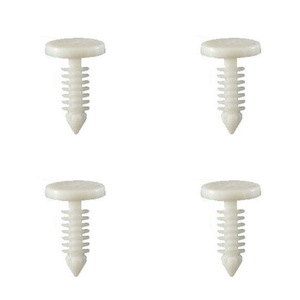 Couvre-rivet plat en nylon A56, clip en plastique blanc pour housses de tableau de bord - Product Image 3