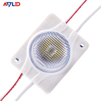 Module LED latéral ABS à injection DC12V, module LED à éclairage périphérique en aluminium, PCB SMD3030 1.5W 15*45 °   Module de double caisson lumineux à vue latérale