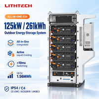 Sistem Tenaga Luar Ruangan ESS Industri Komersial LiFePO4 50-300kWh dengan Pendingin Cairan 125kW PCS Manajemen Penyimpanan Energi Cerdas