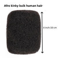 Extensions de cheveux humains vierges bruts non traités 100% Remy vietnamiens Afro Kinky Bulk pour la confection de locks et dreadlocks