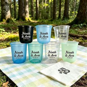 Vaso de Plástico PP Transparente de Alta Calidad de 16oz/12oz, Hecho en Vietnam, al Precio Más Bajo, para Despedidas de Soltero, Estadios, con Nombre de la Novia o Escudo - Product Image 1