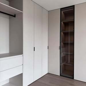 Fabricant de meubles sur mesure Meubles de chambre à coucher Armoire moderne modulaire en bois Design Garde-robe de chambre Style minimaliste - Product Image 1