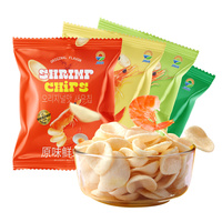 JIUR Chips de Camarón Salados Inflados, Crujientes y Sabrosos, Sin Grasas Trans, Bolsa de Snacks Chinos al por Mayor
