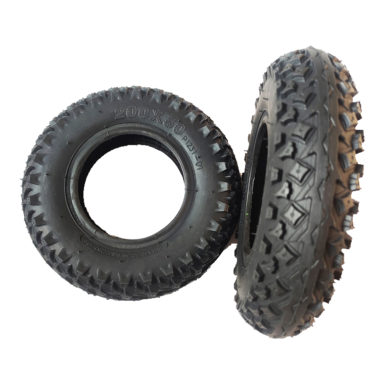 卸売8インチ8x2オフロードタイヤ200X50タイヤ200x50空気圧電動