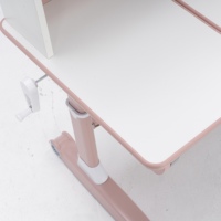 Ensemble table et chaise d'étude pour enfants, rose, moderne, en plastique, réglable en hauteur, haut de gamme, extra-large, pour chambre d'enfant ou école