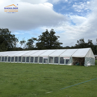 Grandes tentes de réception pour salons professionnels, chapiteaux en PVC blancs de grande taille pour extérieur, réceptions, églises, expositions, événements, mariages et fêtes