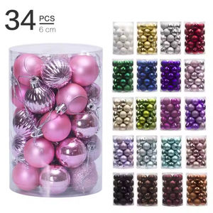 Oferta Especial en Stock: Adornos Colgantes para Árbol de Navidad de 4cm, Bolas Decorativas Navideñas 2025 - Product Image 2