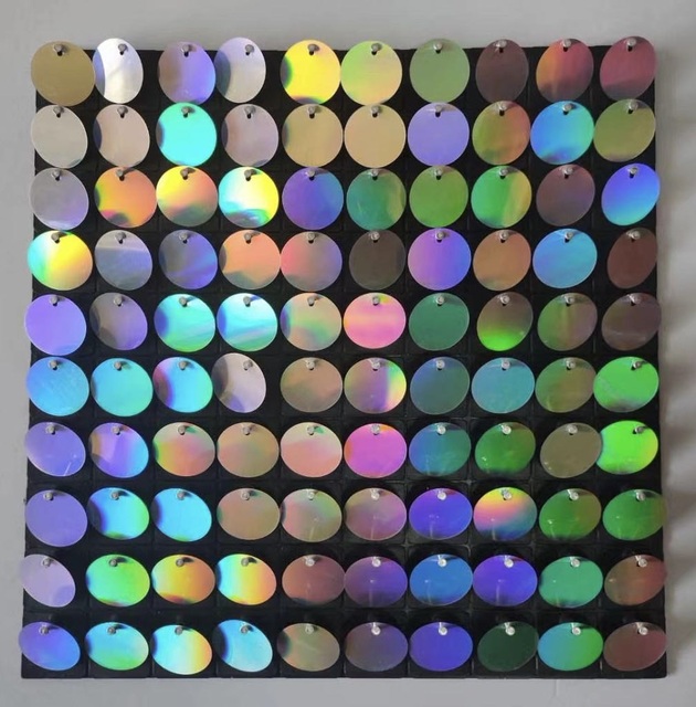 QSLH-281 High Quality Photography Backdrop Shimmer Wall with Circle Sequins for Wedding Backdrop Decoration